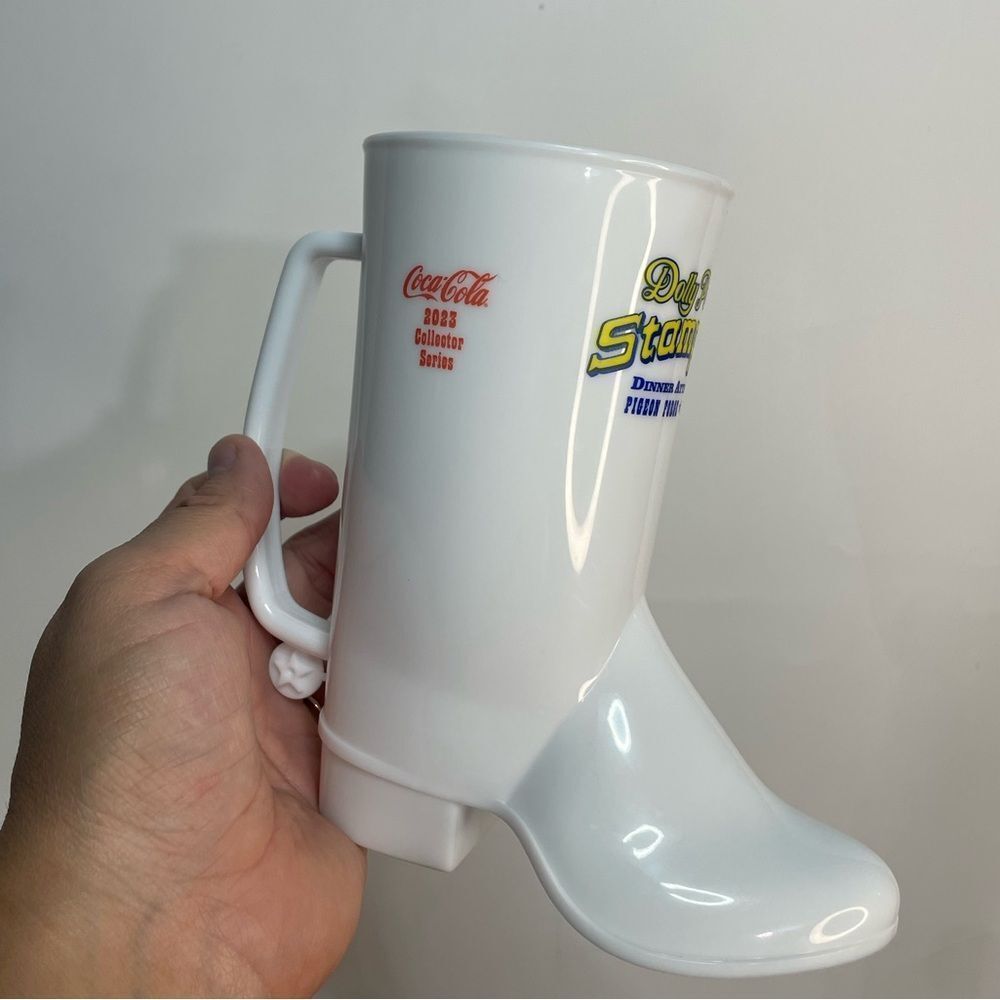 5 for $25🔥Dolly Parton 2023‎ Coca Cola Collector Series White Boot Cup
